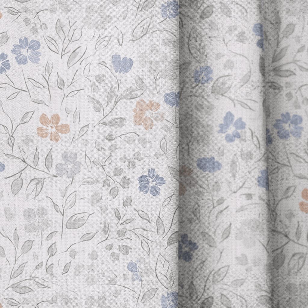 Avery Floral - Curtain Panel - The Drapery