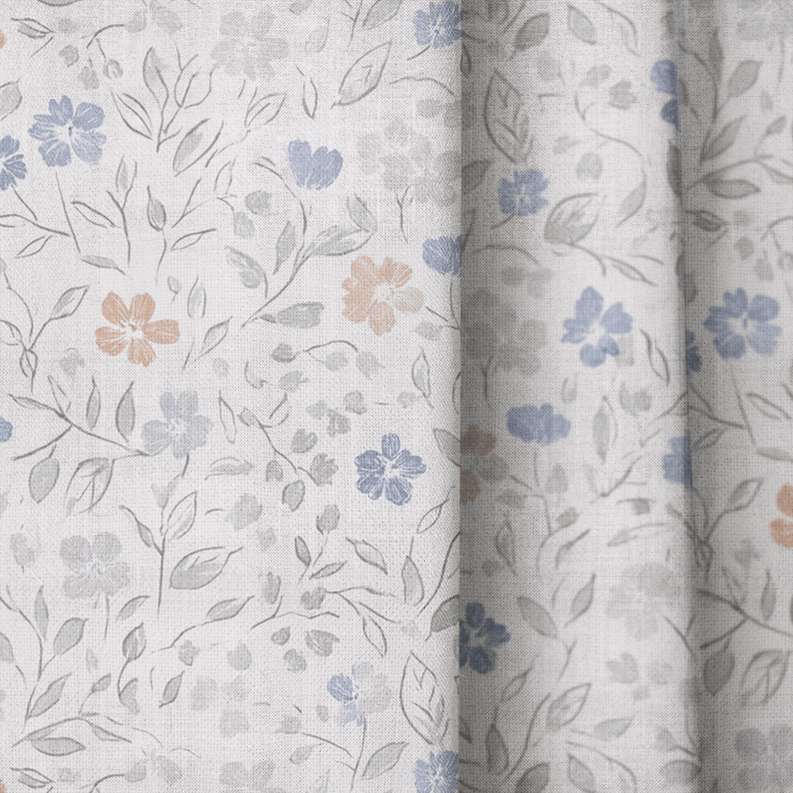 Avery Floral - Curtain Panel - The Drapery