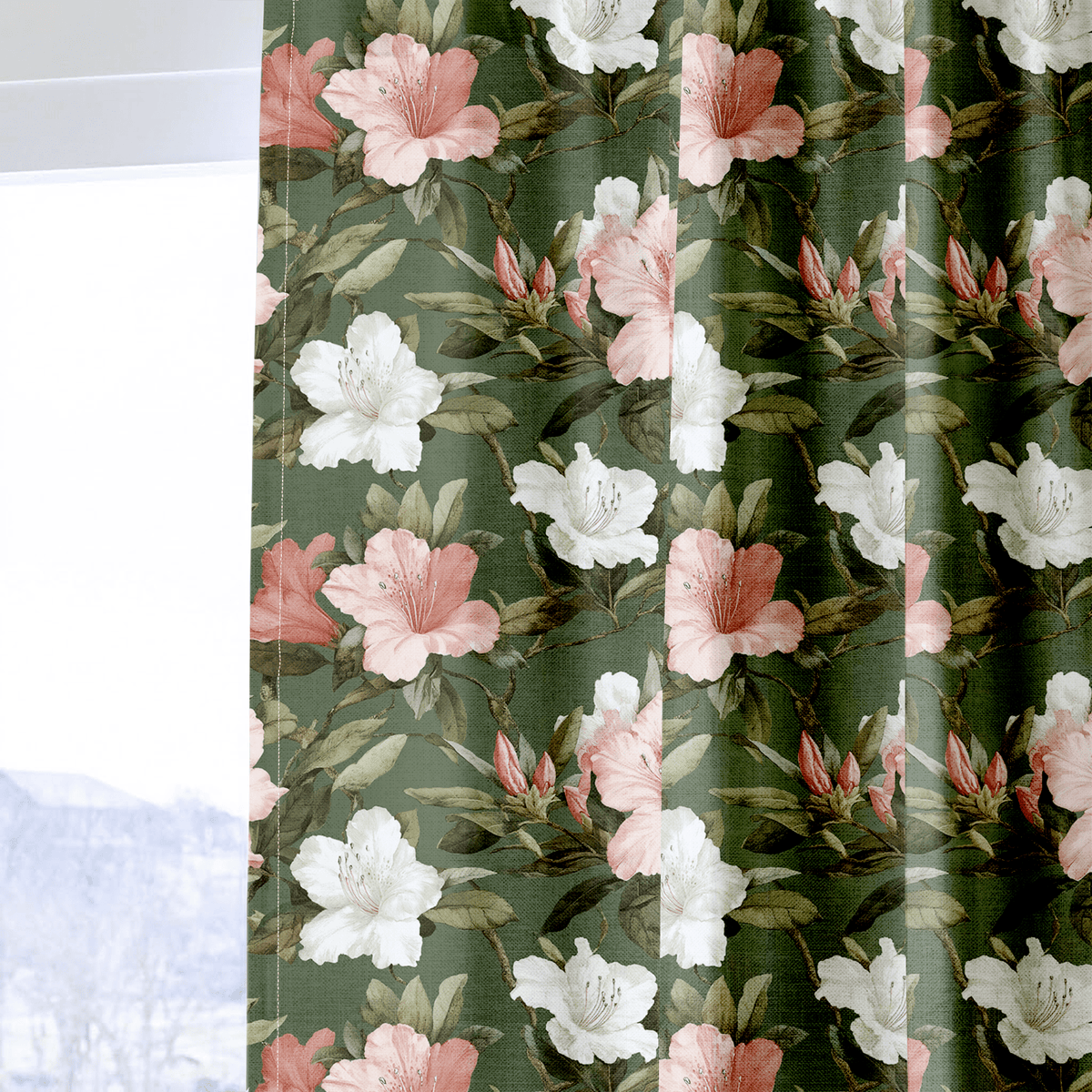 Azalea Grove - Curtain Panel - The Drapery