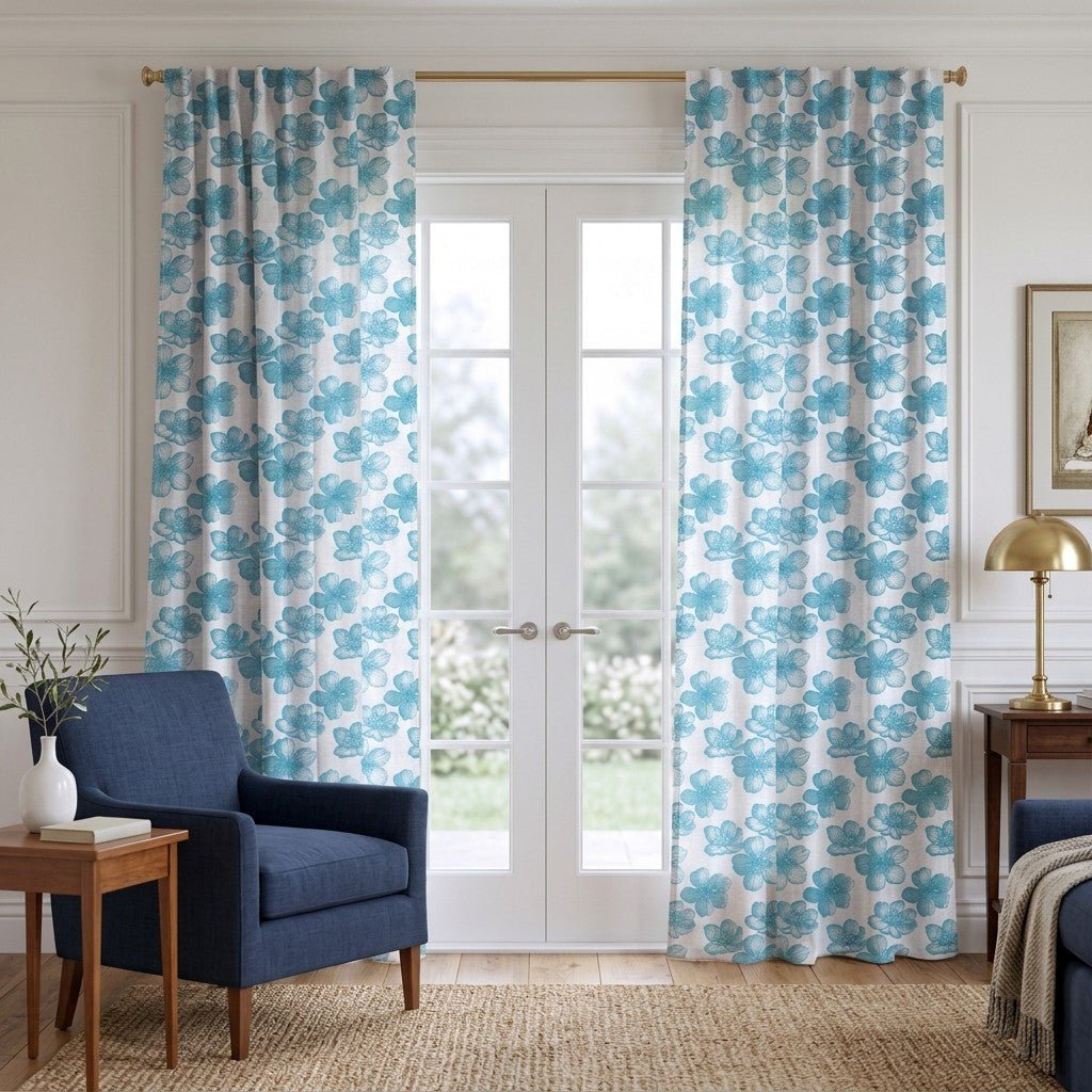 Azul - Curtain Panel - The Drapery