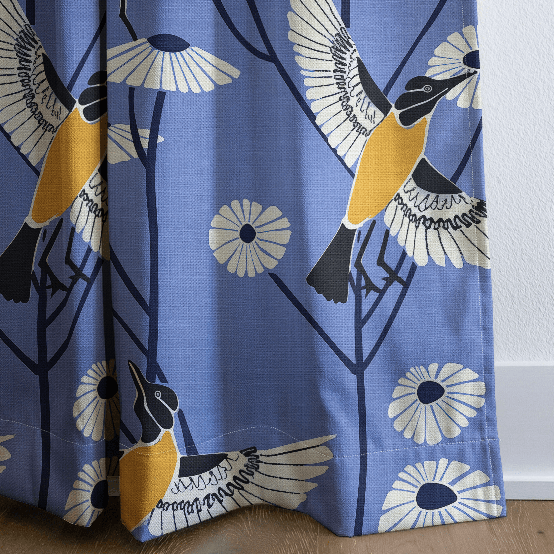 Babette's Blooms - Curtain Panel - The Drapery