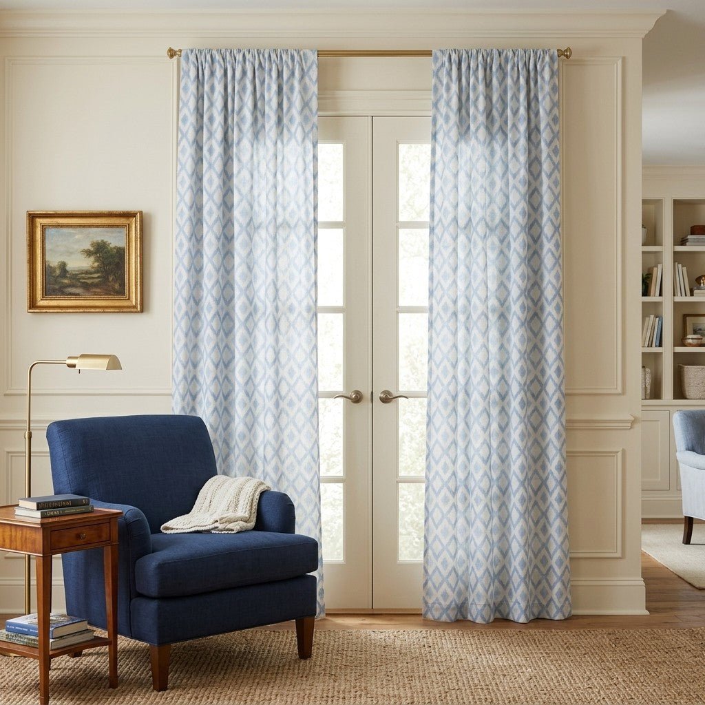 Baby Blue - Curtain Panel - The Drapery