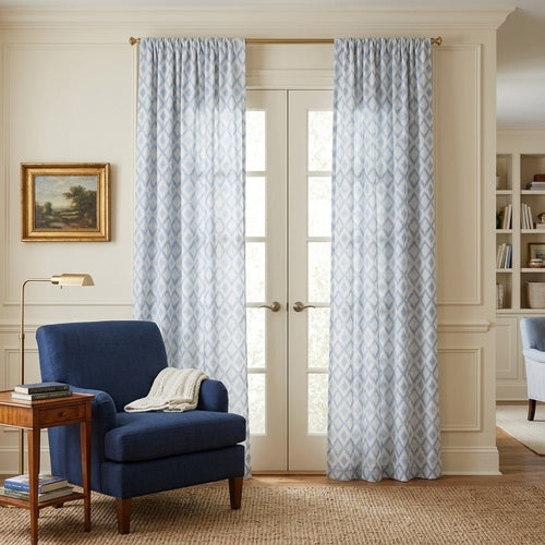 Baby Blue - Curtain Panel - The Drapery