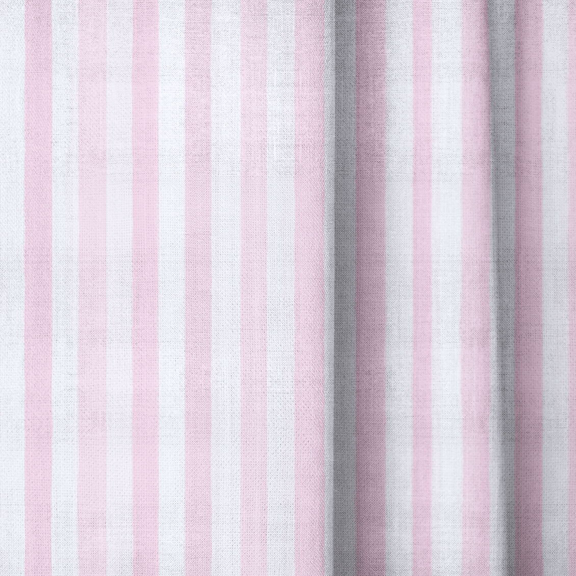 Baby Pink Stripe - Curtain Panel - The Drapery