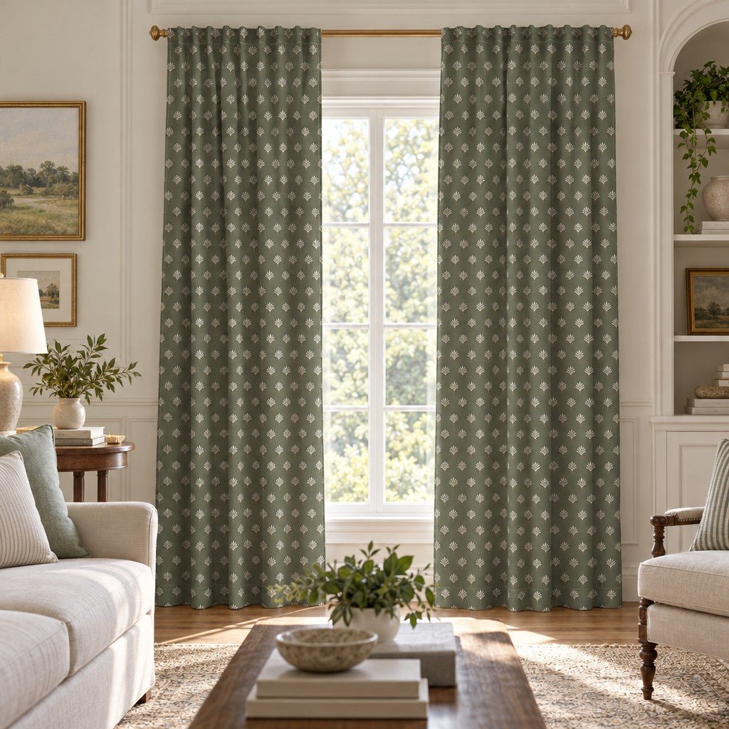 Barrow Palm - Curtain Panel - The Drapery