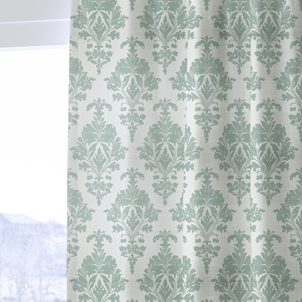 Bates Damask - Curtain Panel - The Drapery