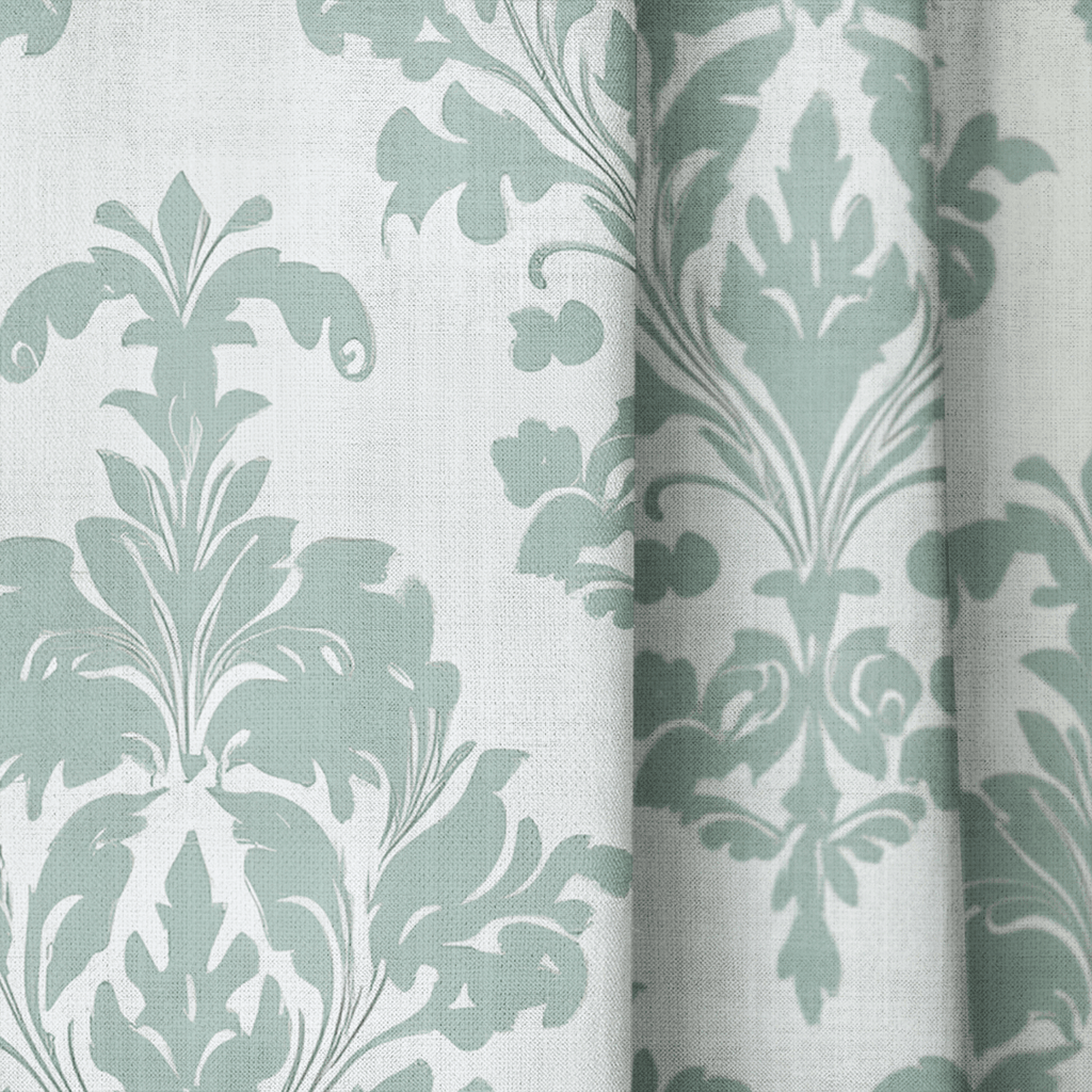 Bates Damask - Curtain Panel - The Drapery