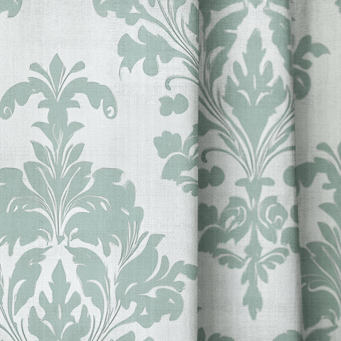 Bates Damask - Curtain Panel - The Drapery