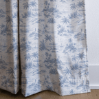 Beach Home Toile - Curtain Panel - The Drapery