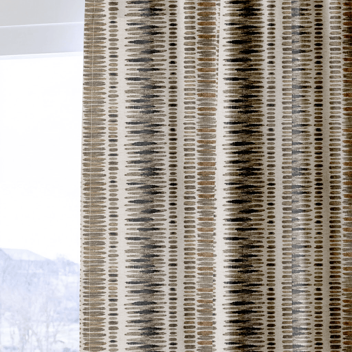 Beaded Strata - Curtain Panel - The Drapery