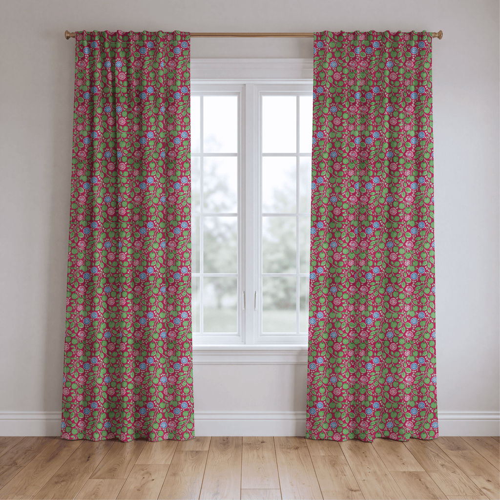 Beaudry Blossoms - Curtain Panel - The Drapery