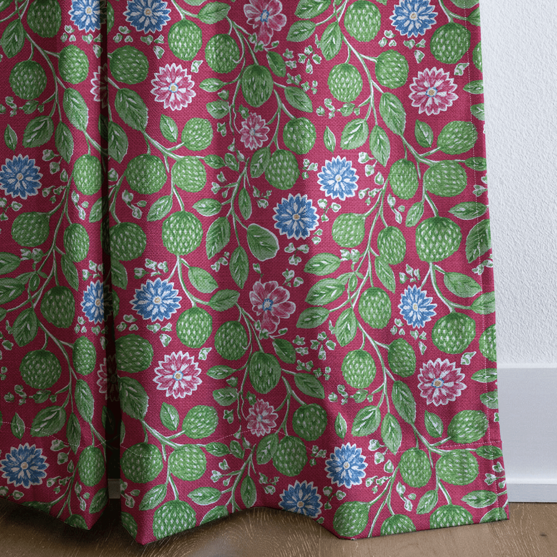 Beaudry Blossoms - Curtain Panel - The Drapery