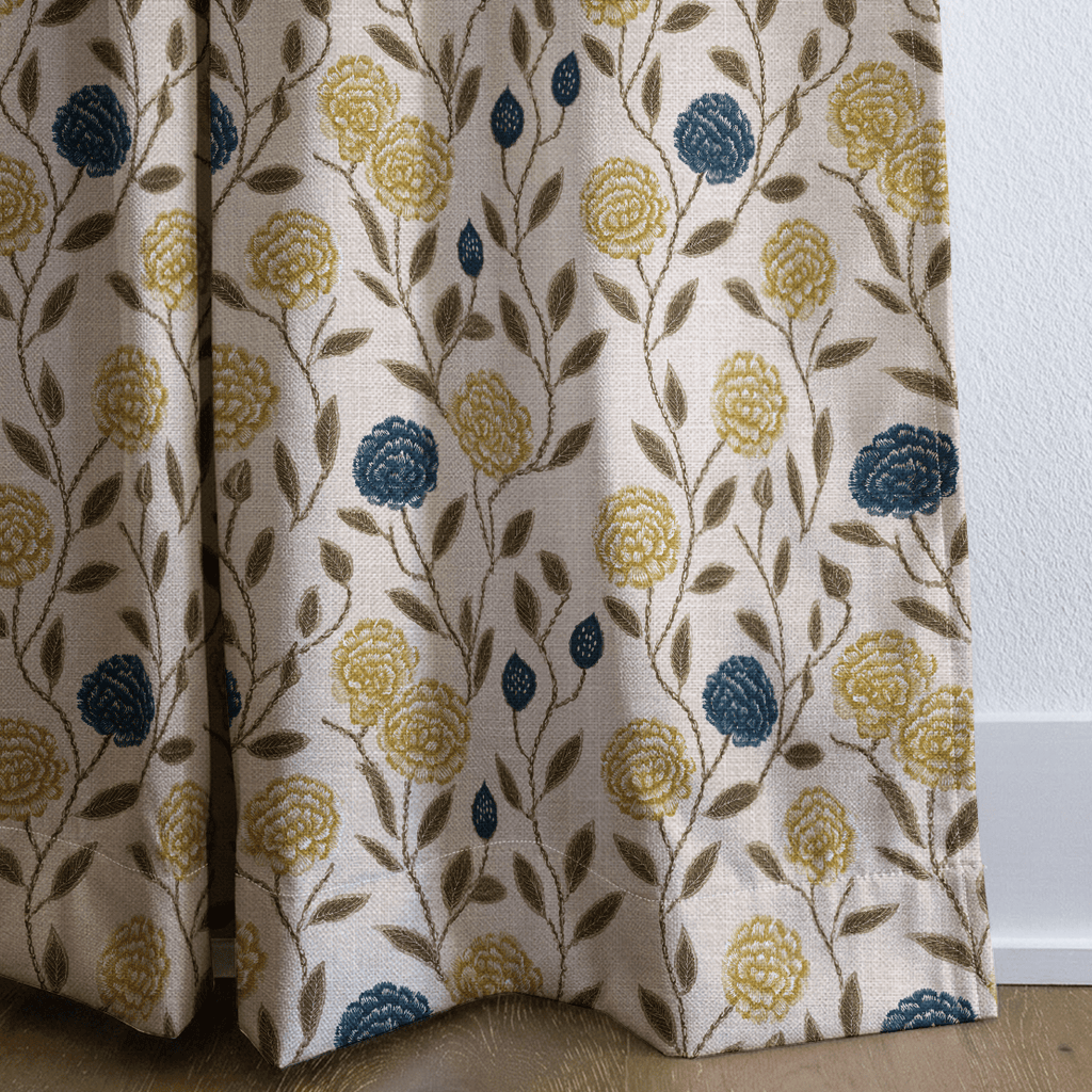 Beckett Blooms - Curtain Panel - The Drapery