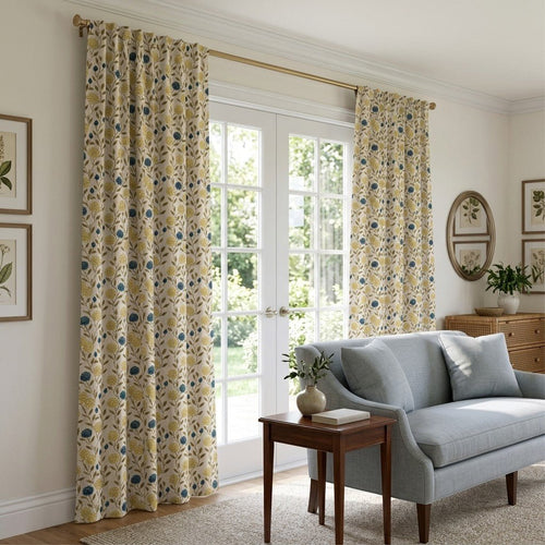 Beckett Blooms - Curtain Panel - The Drapery