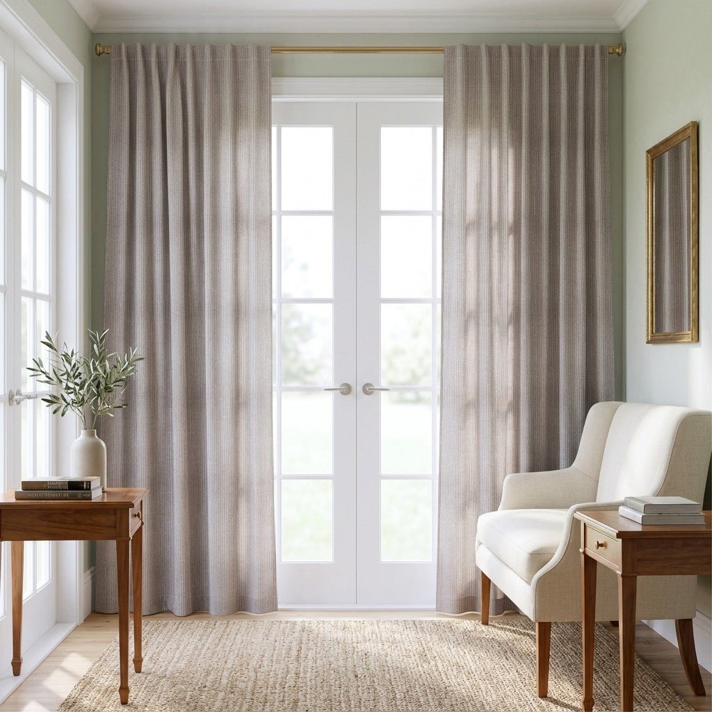Beige Drift - Curtain Panel - The Drapery