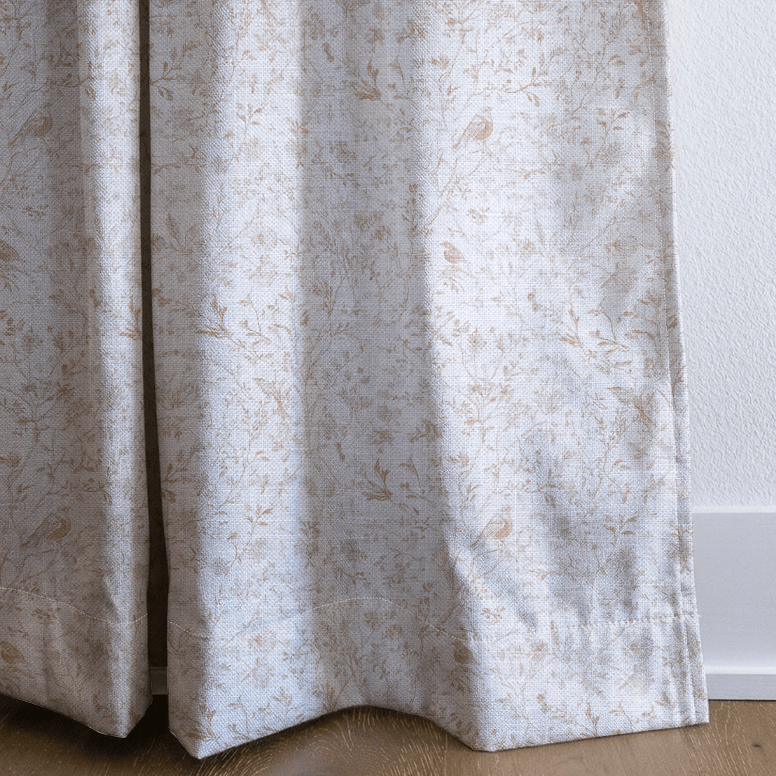 Beige Toile - Curtain Panel - The Drapery