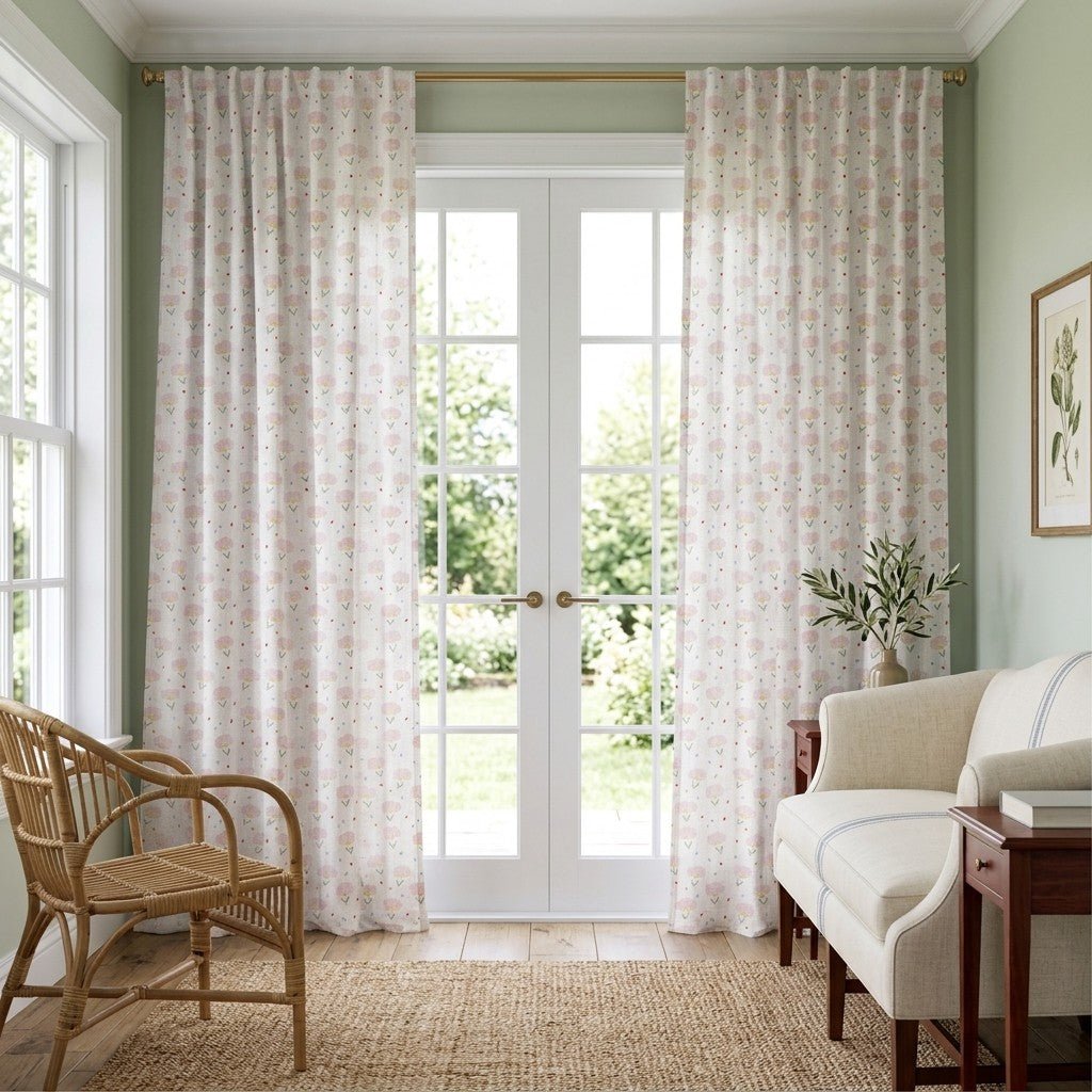 Bella Floral - Curtain Panel - The Drapery