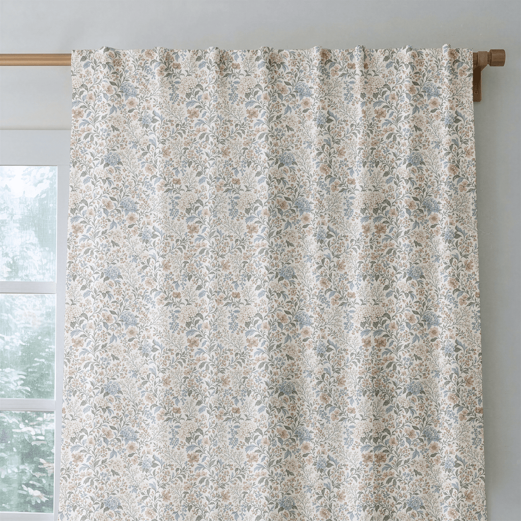 Belle Jardin Crisp - Curtain Panel - The Drapery