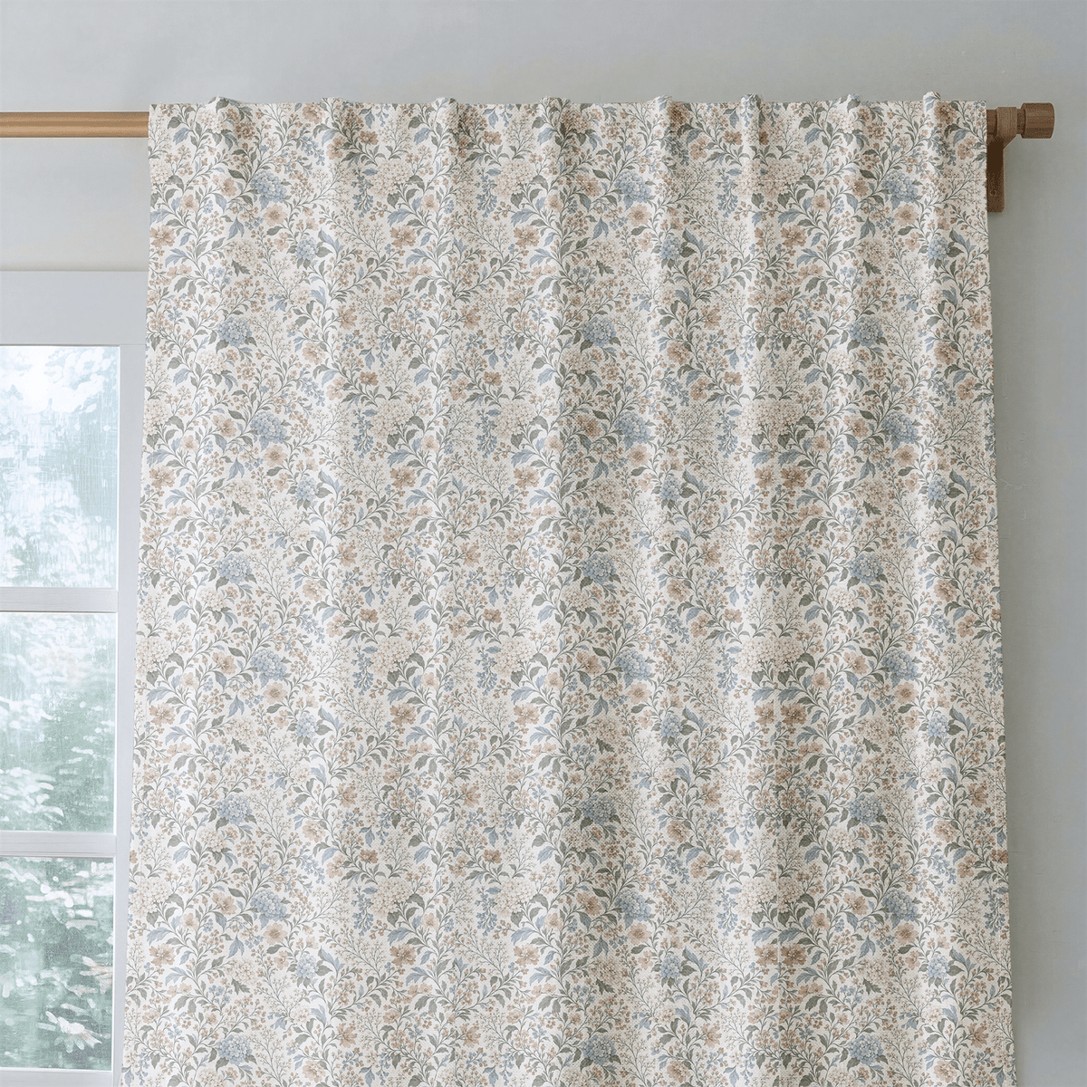 Belle Jardin Crisp - Curtain Panel - The Drapery