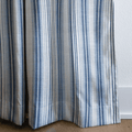Bellport Stripe Blues - Curtain Panel - The Drapery