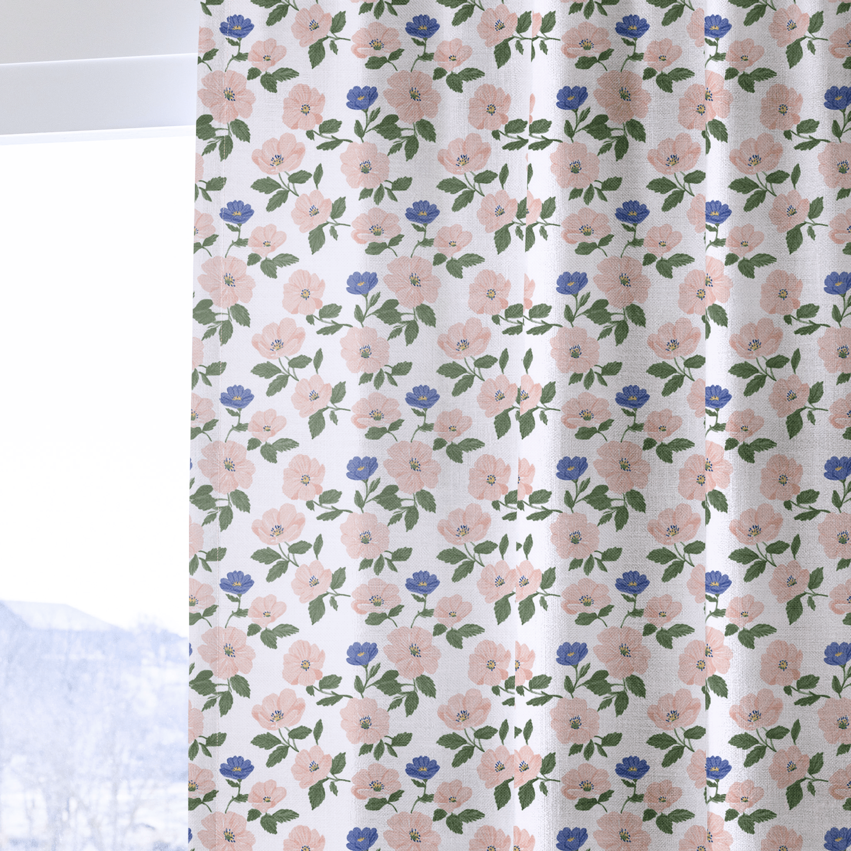 Bellwynn Blooms - Curtain Panel - The Drapery