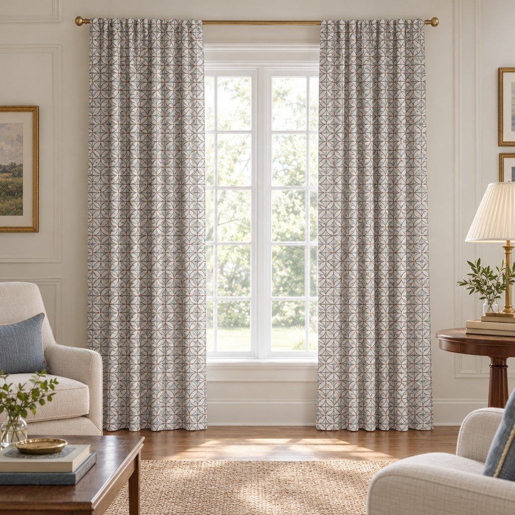 Belmont Trellis - Curtain Panel - The Drapery