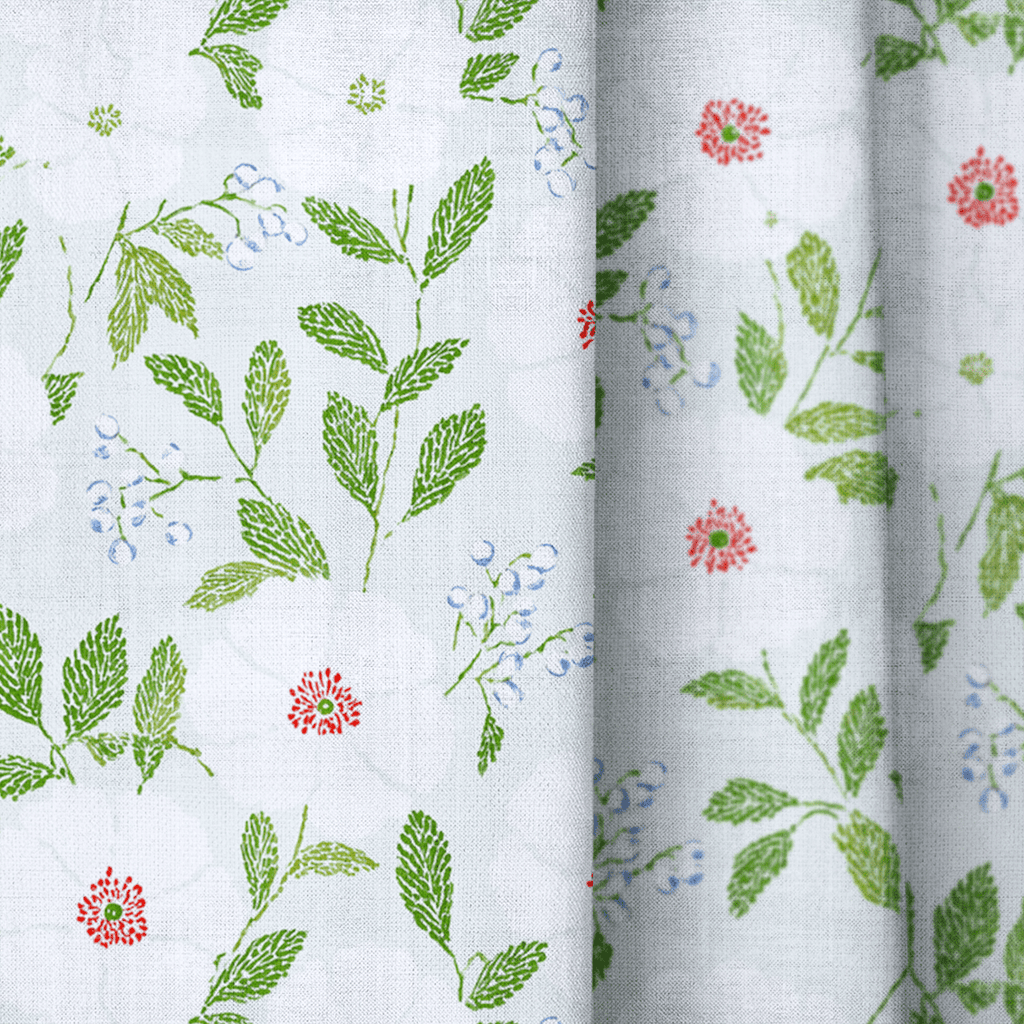 Belvoir Blooms - Curtain Panel - The Drapery