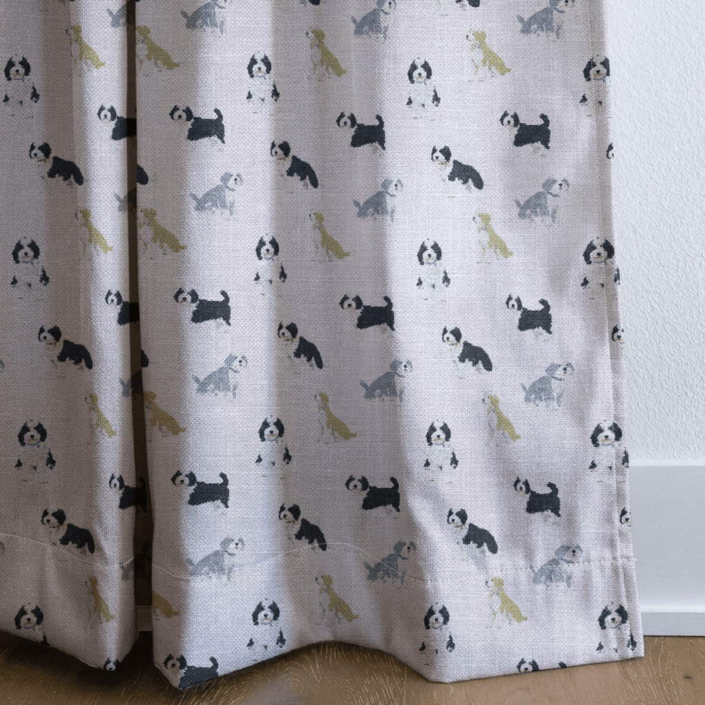 Bernedoodle Fun - Curtain Panel - The Drapery