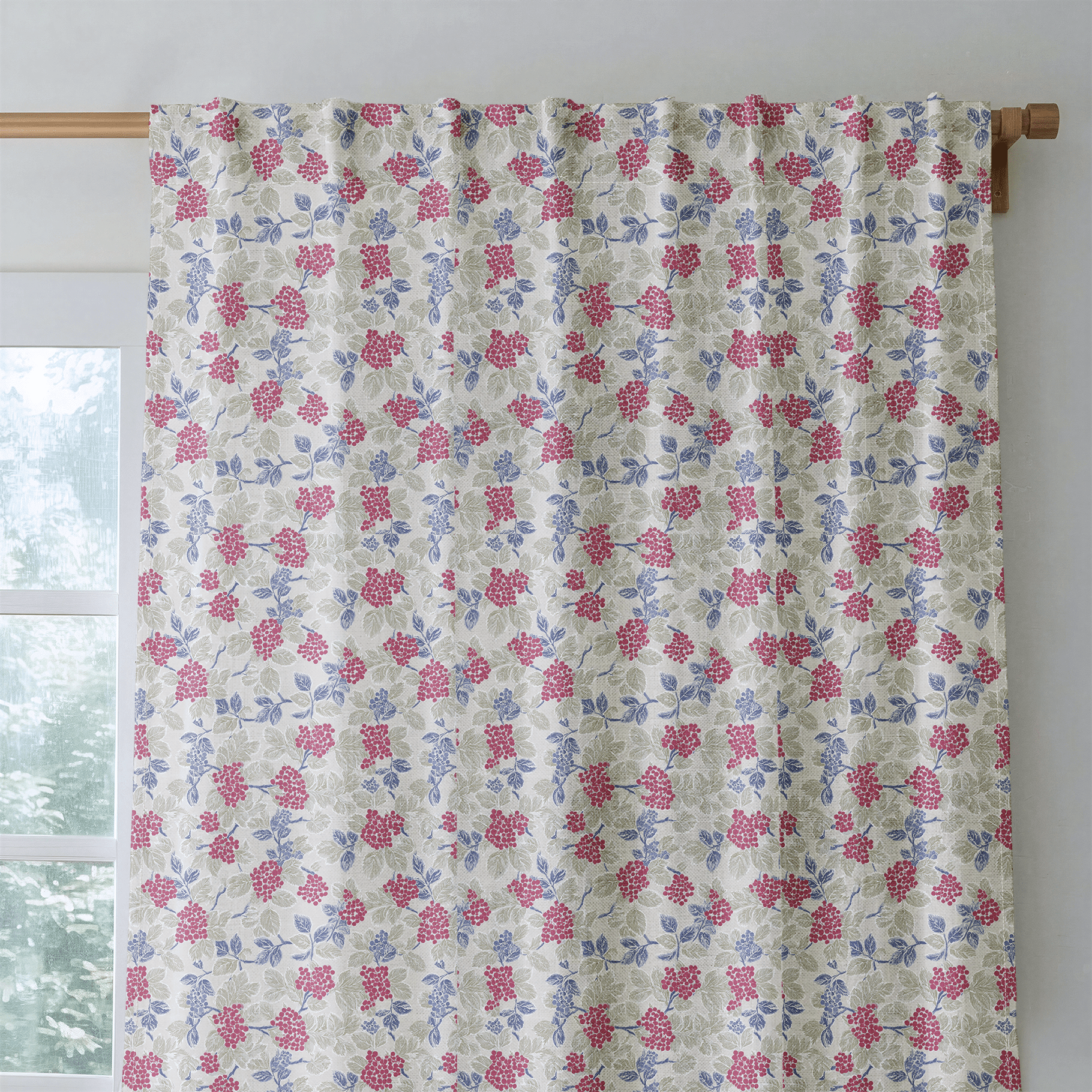 Berry Lovely - Curtain Panel - The Drapery