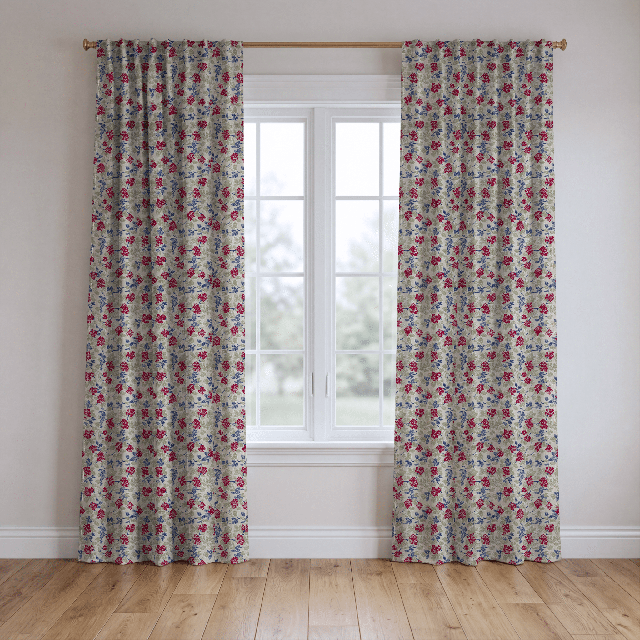 Berry Lovely - Curtain Panel - The Drapery
