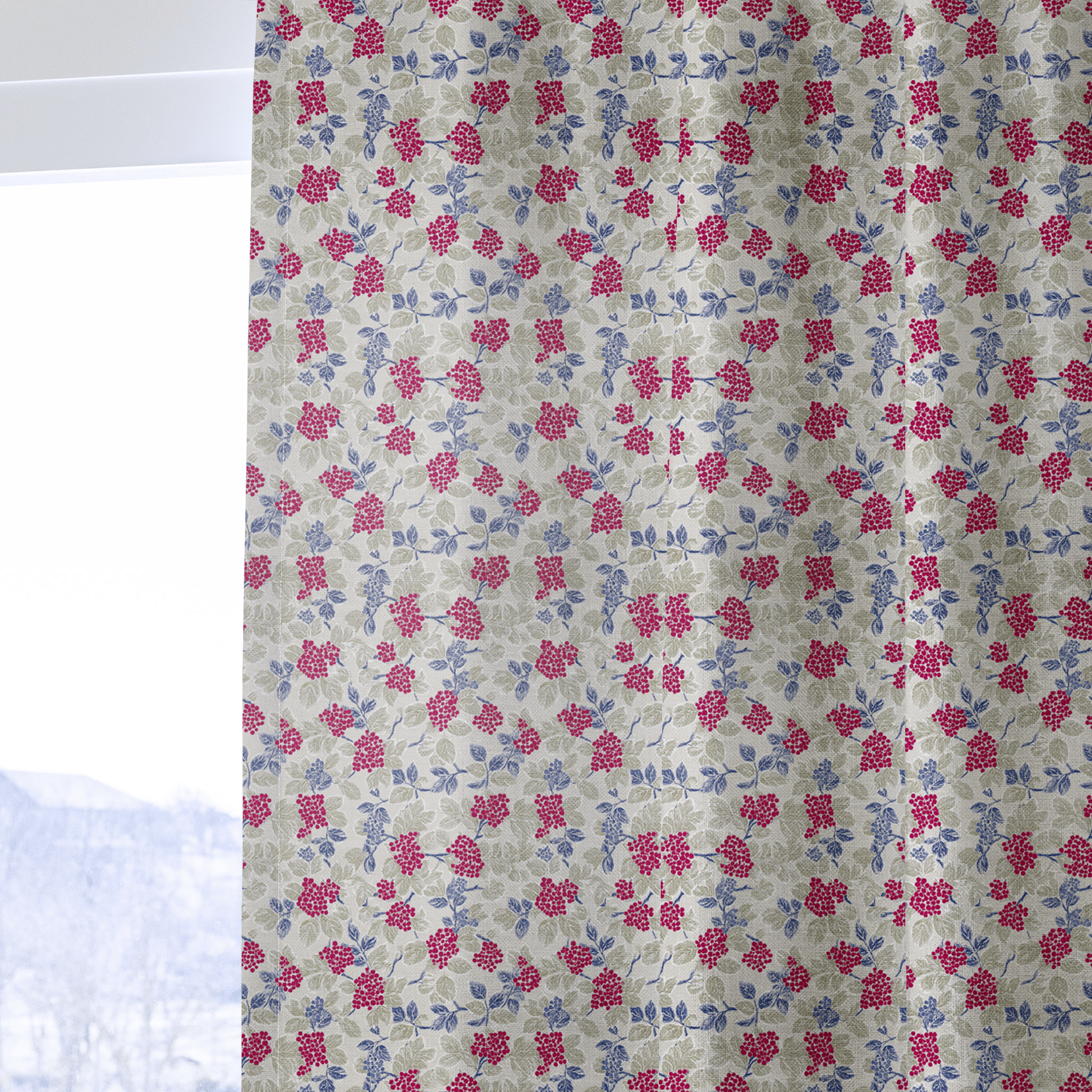 Berry Lovely - Curtain Panel - The Drapery