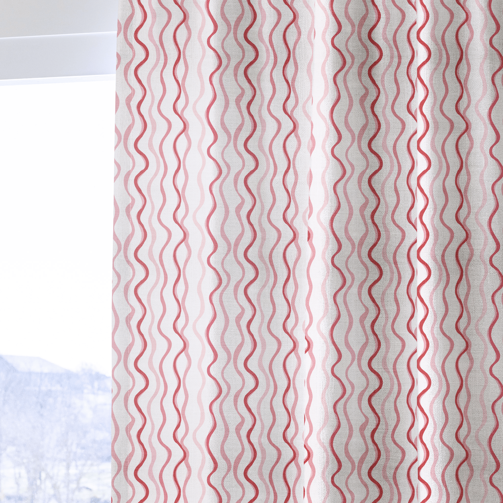 Berry Ripple - Curtain Panel - The Drapery