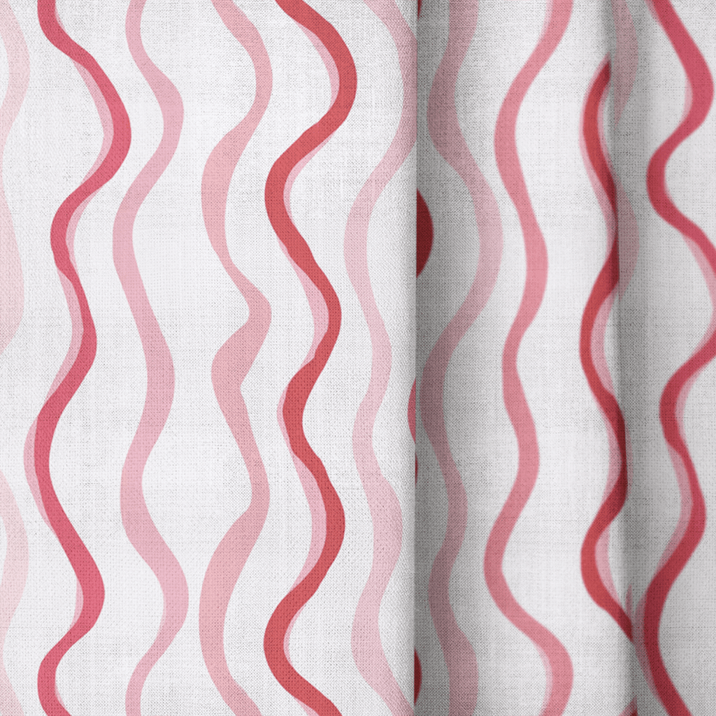 Berry Ripple - Curtain Panel - The Drapery