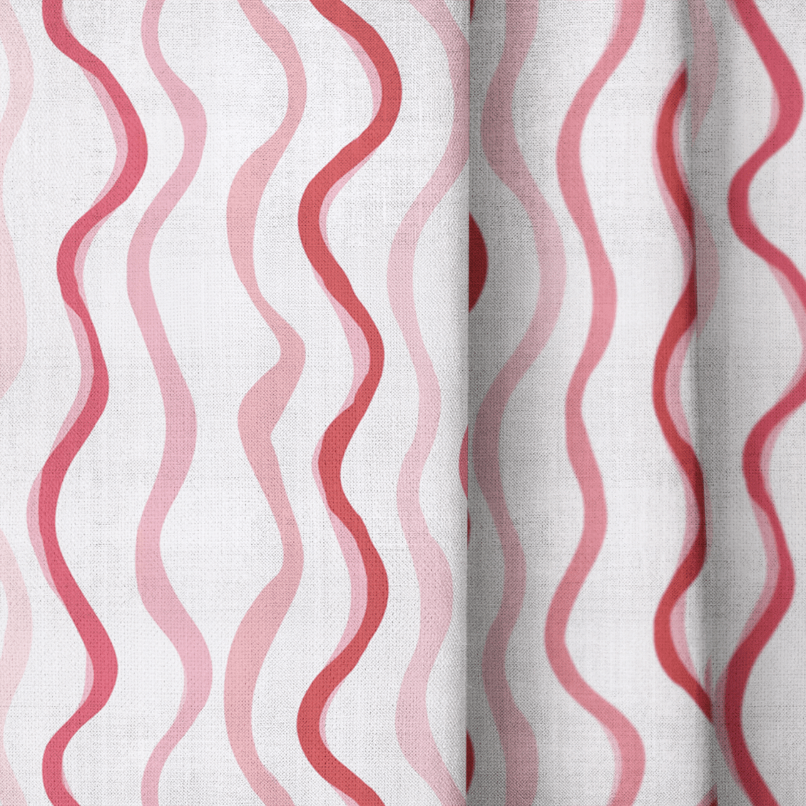 Berry Ripple - Curtain Panel - The Drapery