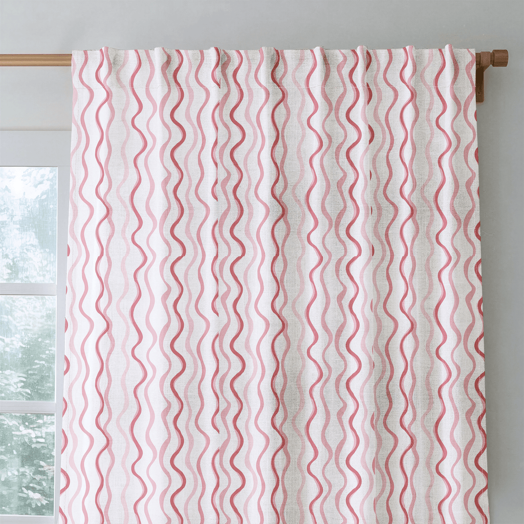 Berry Ripple - Curtain Panel - The Drapery