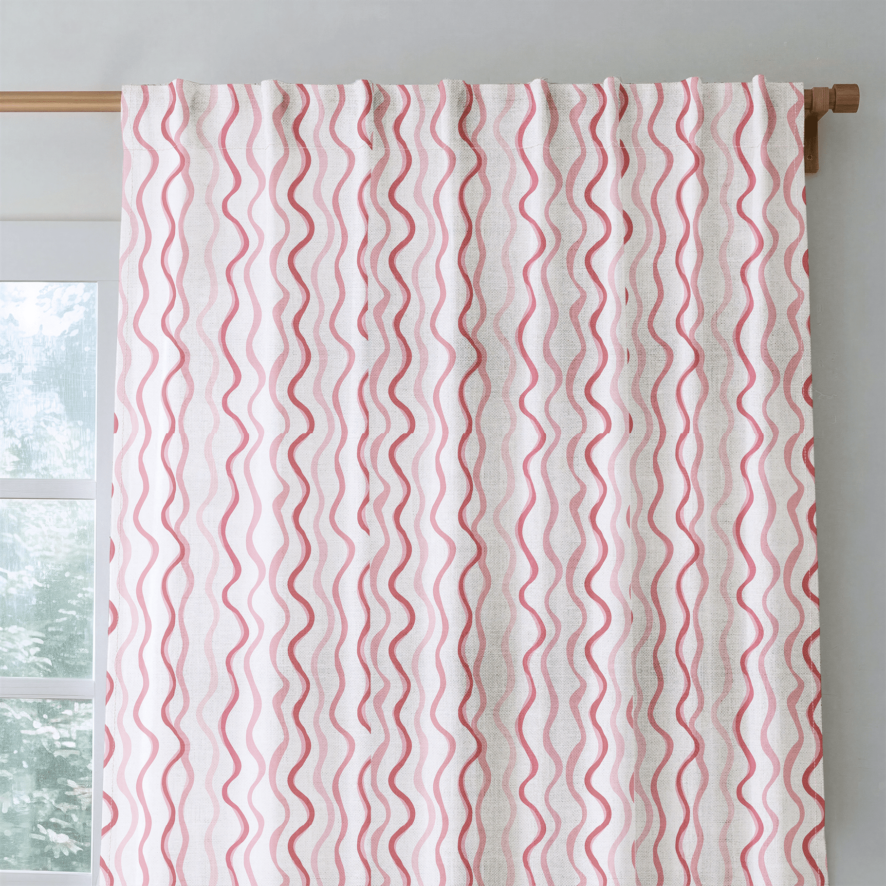 Berry Ripple - Curtain Panel - The Drapery