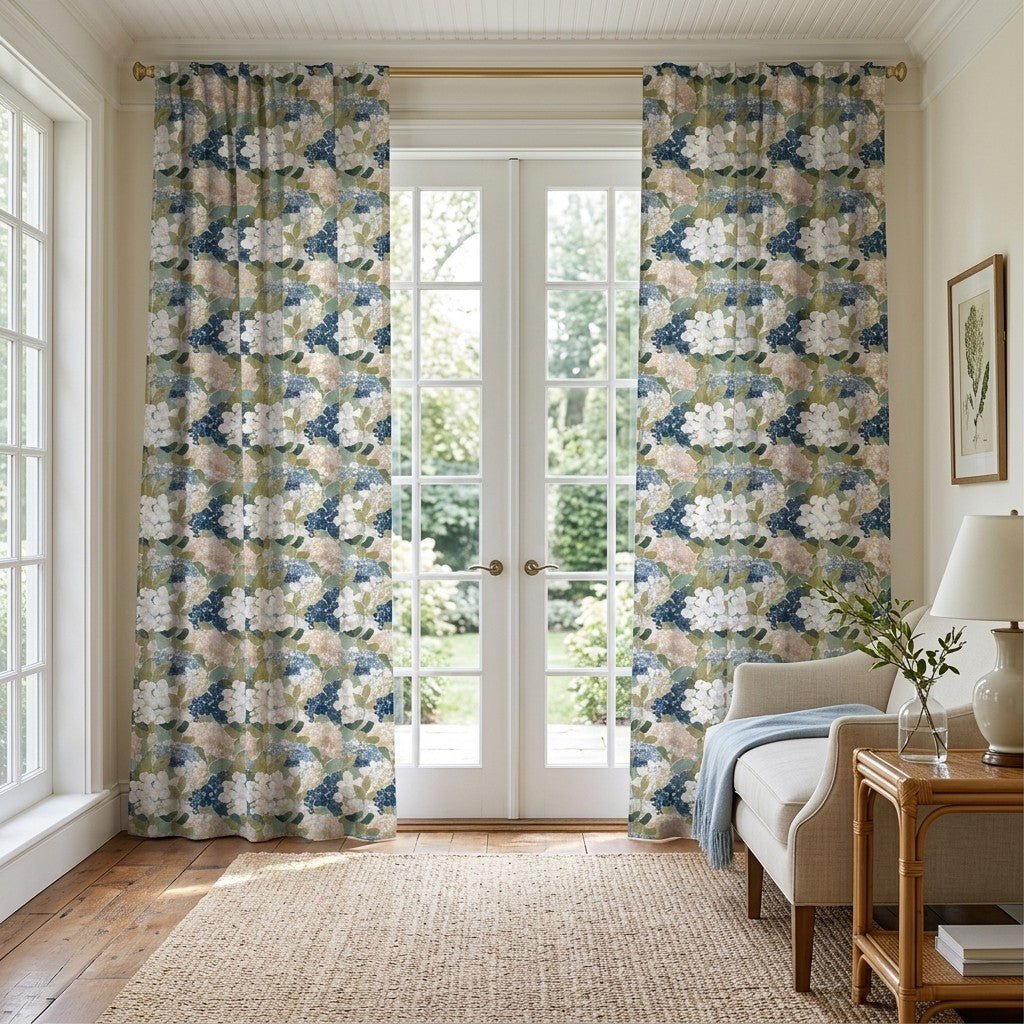 Birdie Floral - Curtain Panel - The Drapery
