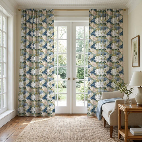 Birdie Floral - Curtain Panel - The Drapery