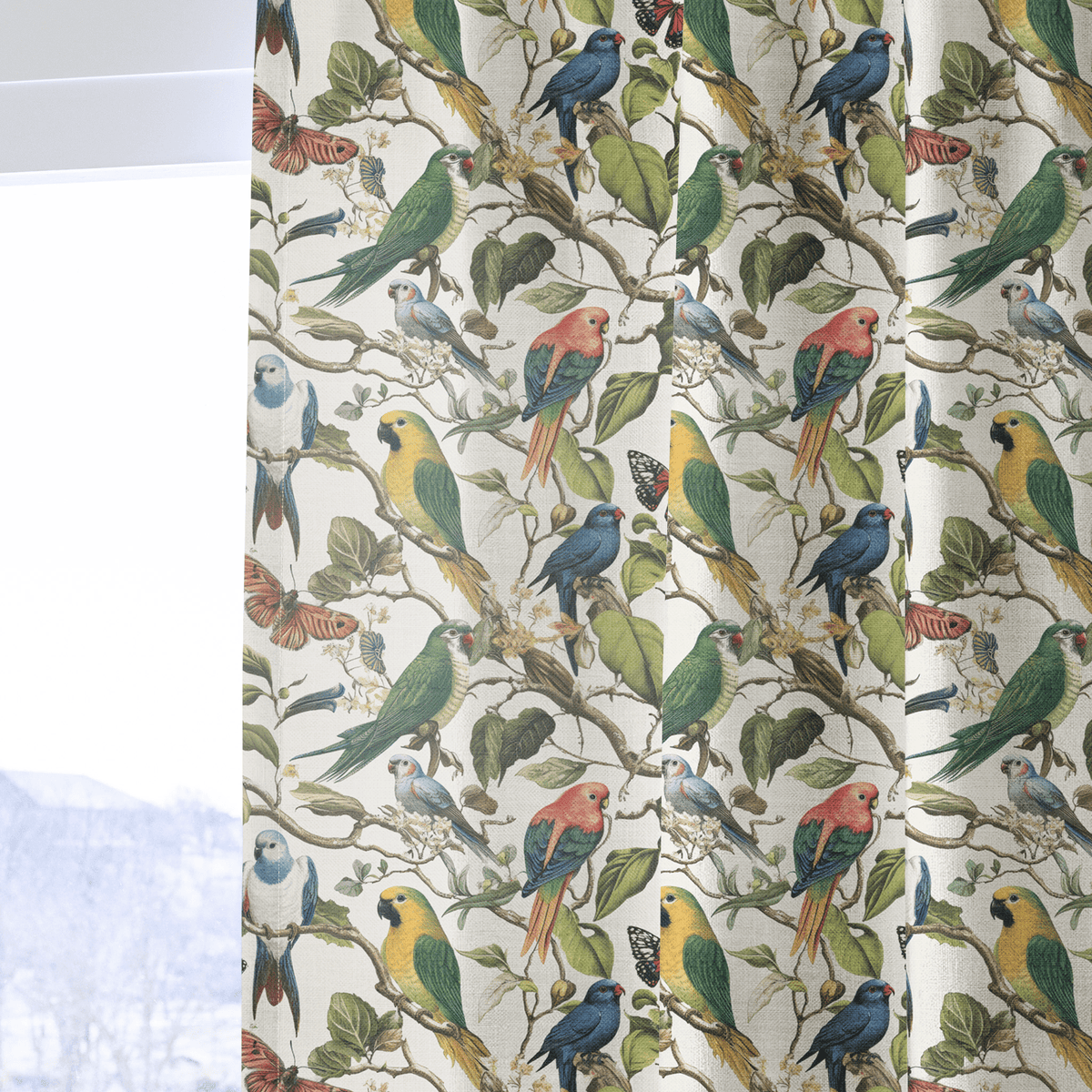 Birds of Bellamy - Curtain Panel - The Drapery