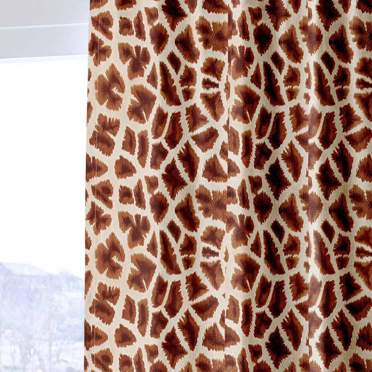 Bishop Giraffe - Curtain Panel - The Drapery