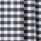 Black Gingham - Curtain Panel - The Drapery