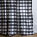 Black Gingham - Curtain Panel - The Drapery