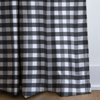 Black Gingham - Curtain Panel - The Drapery