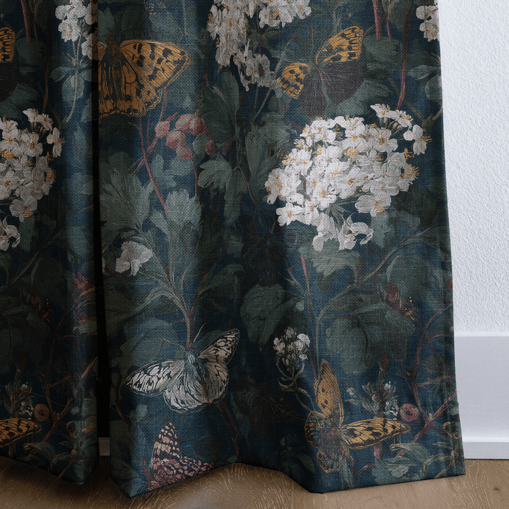 Blooming Butterly Fields - Curtain Panel - The Drapery