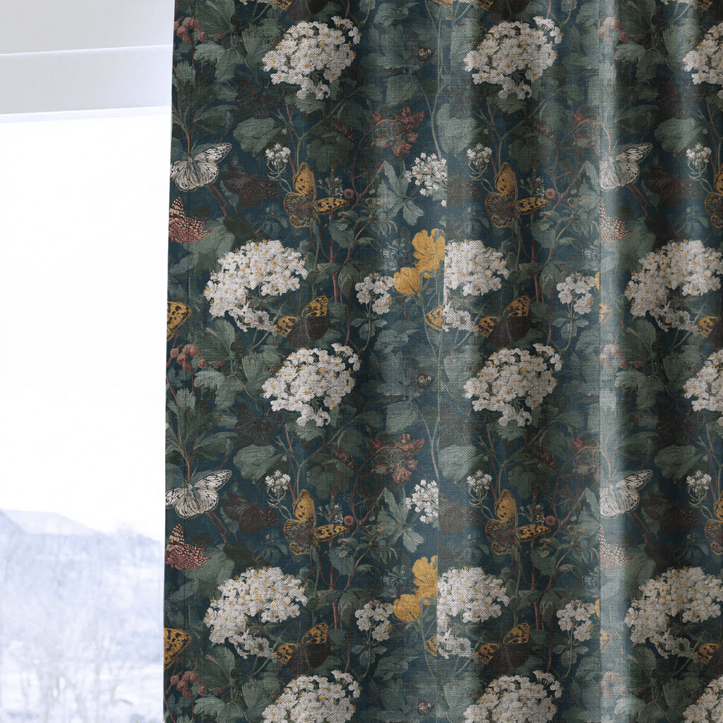 Blooming Butterly Fields - Curtain Panel - The Drapery