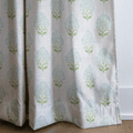 Blue Bell Damask - Curtain Panel - The Drapery