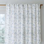 Blue Birds - Curtain Panel - The Drapery