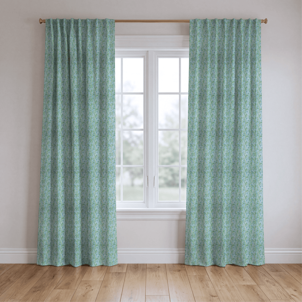 Blue Canopy - Curtain Panel - The Drapery