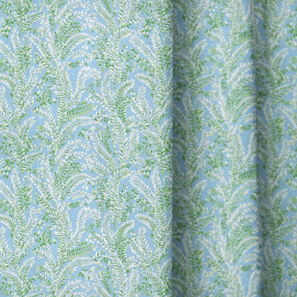 Blue Canopy - Curtain Panel - The Drapery