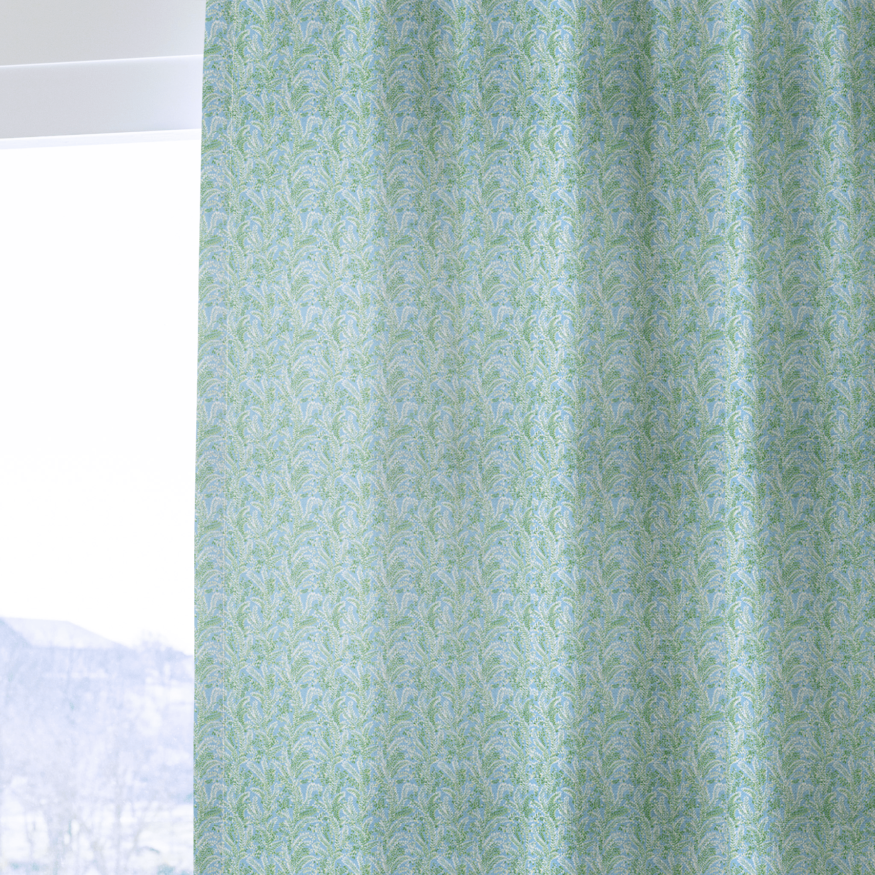Blue Canopy - Curtain Panel - The Drapery